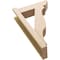 Ekena Millwork 6-in W x 18-in D x 30-in H Funston Slat Rough Cedar Woodgrain TimberThane Outlooker, Primed Tan OUTUR060X18X30FST24RCPR - alternate 5